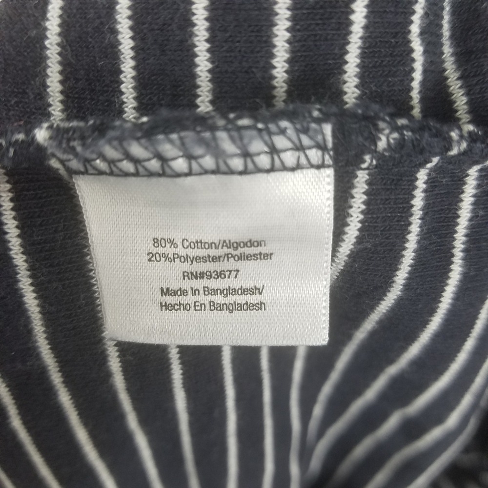 St Johns‎ Bay Swim Womens M Navy Blue White Striped Terry Halter Dress Coverup - Picture 6 of 6